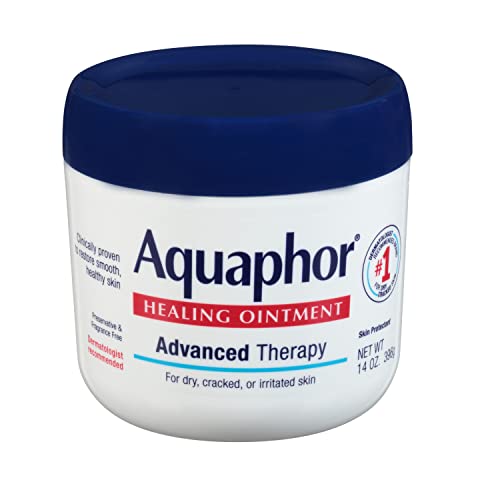 Aquaphor Healing Ointment Advanced Therapy Skin Protectant, Dry Skin Body Moisturizer, 14 Oz Jar