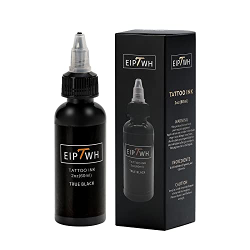 Eiptwh Tattoo Ink 60ml 2oz Black Tattoo Inks Professional Tattoo Pigment Kit for Practice and Work