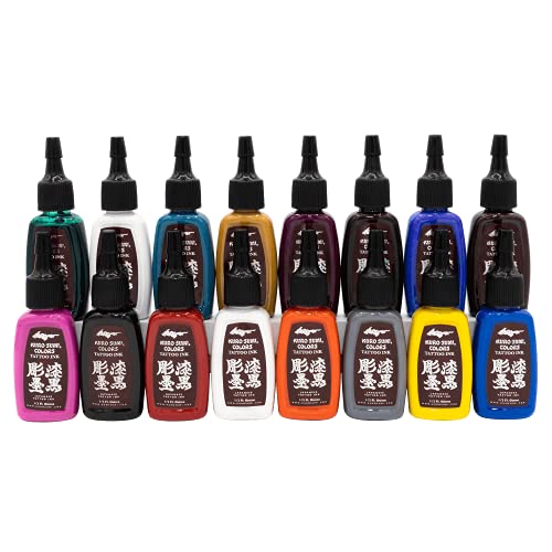 Kuro Sumi Japanese Tattoo Color Ink Pigments, Vegan Professional Tattooing Inks, Color 16