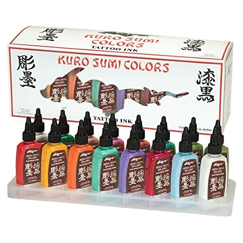 Kuro Sumi Japanese Tattoo Color Ink Pigments, Vegan Professional Tattooing Inks, Color 16