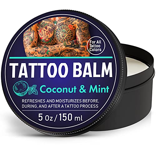 Colorful Tattoo Balm Aftercare Brightener for Old Tattoos, Soothing Cream for Tattooing, Moisturizer Tattoo Care Butter for Before Tattoo & After, Natural Tattoo Color Enhancement Crema Para Tatuajes