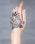 Lotus and Flowers Shapes Henna Tattoos