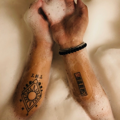 Wash the tattoo carefully