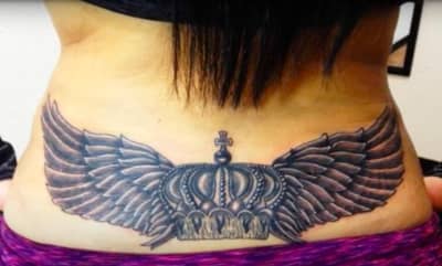lower back tattoo for ladies
