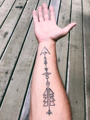 Arrow tattoo - Forearm Tattoo ideas for men