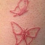 Red Butterfly Tattoo